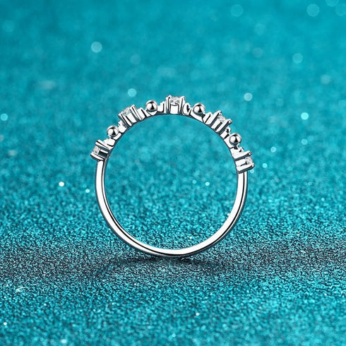 Simple Moissanite Minimalist Engagement Ring Jay - Jewelry